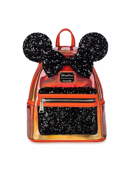 Loungefly Handbags - Loungefly Disney Parks Iridescent and black sequins mini backpack
